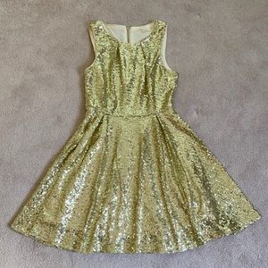 Gold Sequin Dress — Perfect for Prom or Banquet